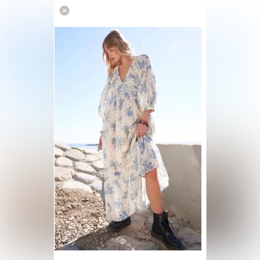 FREE PEOPLE Golden Hour Maxi Dress Size M